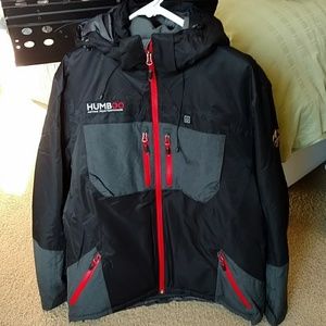 Heated jacket,back, pockets heat.  Add powerbank